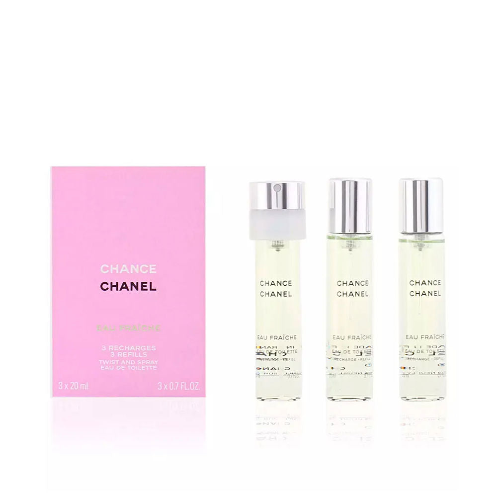 CHANCE EAU FRAICHE eau de toilette twist & spray 3 refills 3 x 20 ml