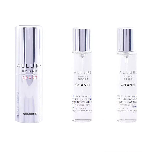 ALLURE HOMME SPORT COLOGNE travel spray and two refills 3 x 20 ml
