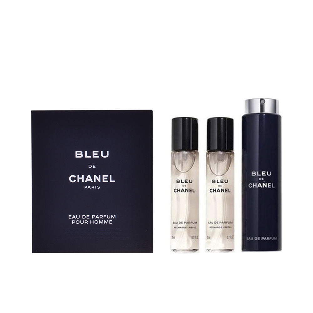BLEU eau de parfum refillable travel spray 3 x 20 ml