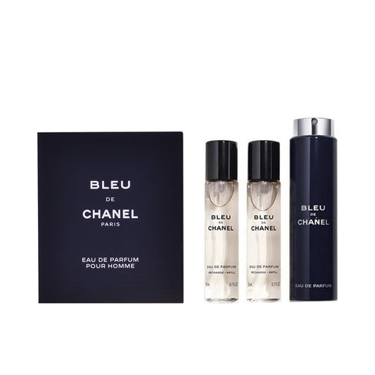 BLEU eau de parfum refillable travel spray 3 x 20 ml